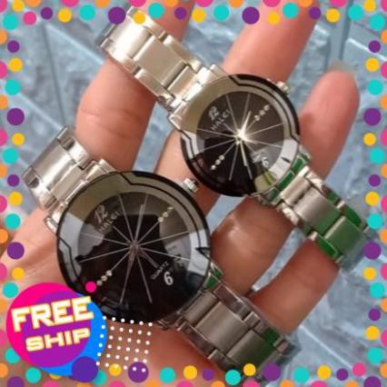 Đồng Hồ Cặp Đôi Dây Thép Không Gỉ Halei Sliver-Bwatch - MT340 HG2703