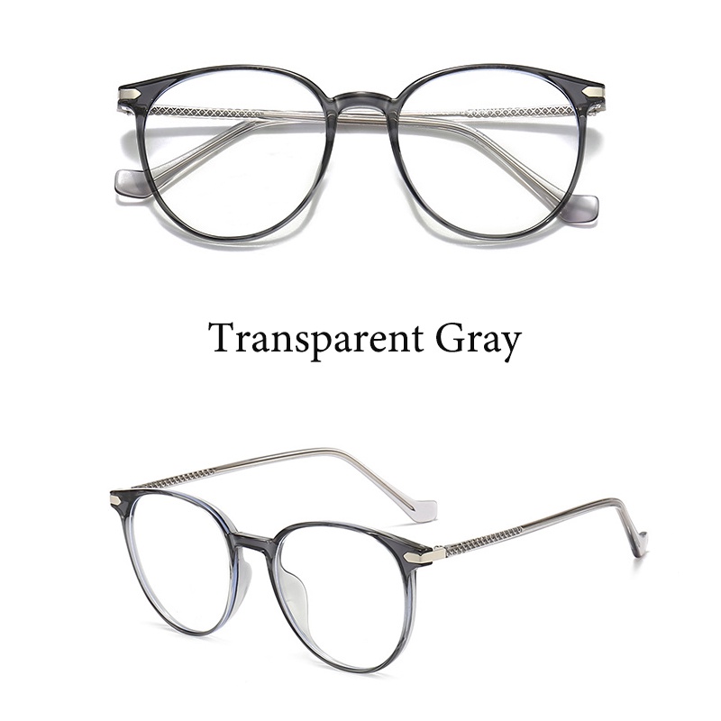 Kính mát gọng tròn CHARMRAY TR90 nhiều màu sắc chống bức xạ cho thời trang nam và nữ