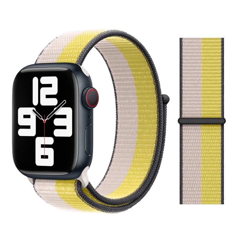Dây Đeo Nylon Cho Đồng Hồ Thông Minh Apple Watch 40mm 44mm 42mm 38mm iWatch Series 4 5 SE 7 6 41/45mm