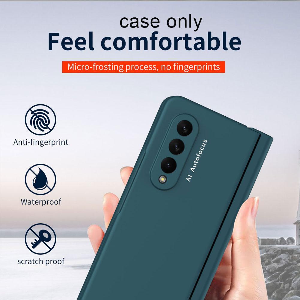 Ốp điện thoại bảo vệ toàn diện có ngăn đựng bút dành cho Samsung Galaxy Fold Z 3 J5O9 5G R2Y8