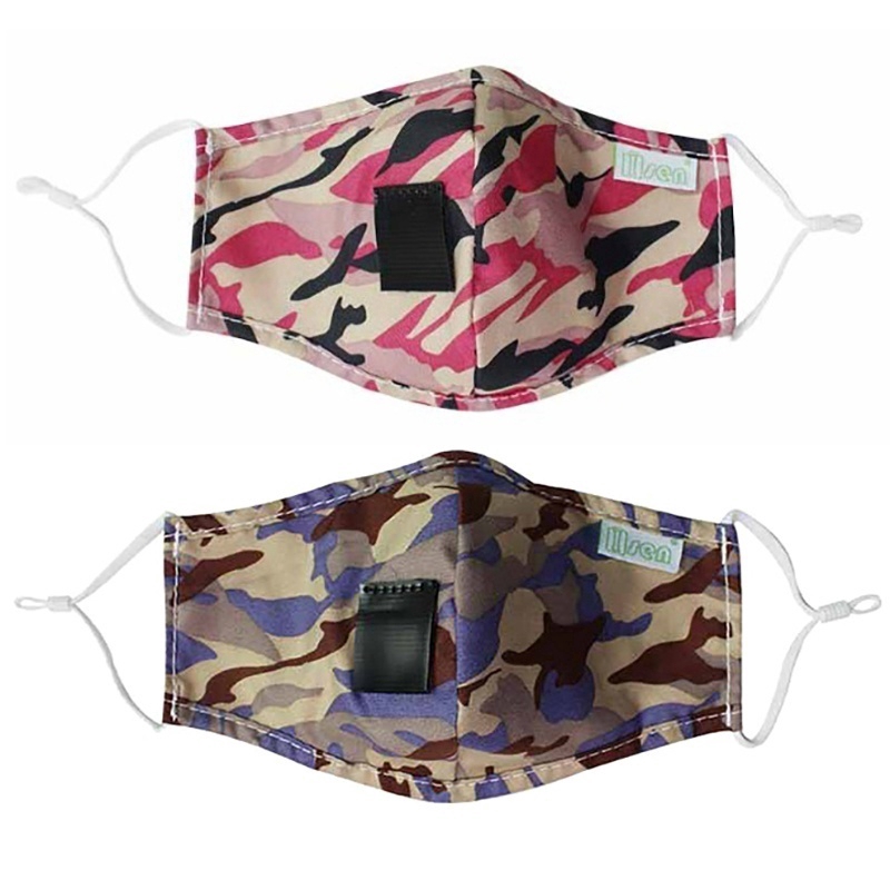 (Hàng Mới Về) Khẩu Trang Cotton Chống Bụi Thoáng Khí Họa Tiết Rằn Ri | BigBuy360 - bigbuy360.vn