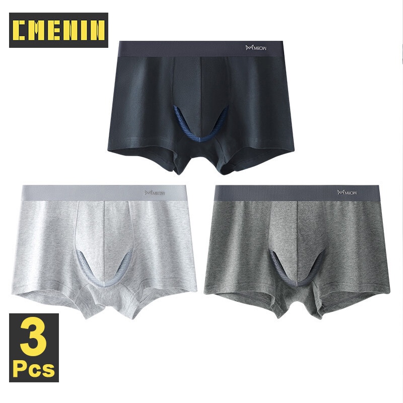 Bộ 3 Quần Lót Boxer Cotton Mềm Mại Quyến Rũ Cho Nam Freegun M1751