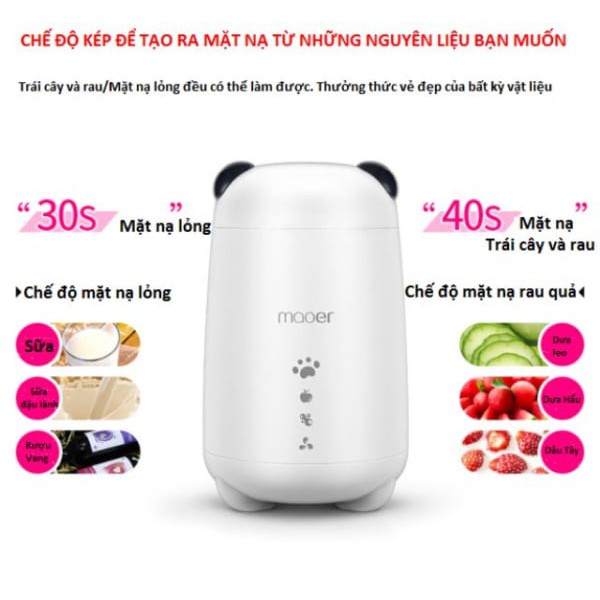 [BH 3 Tháng +Tặng 2 lọ Collagen] Máy Làm Mặt Nạ Dưỡng DaTrái Cây, Hoa Quả Kết Hợp Collagen Maoer Cao Cấp | BigBuy360 - bigbuy360.vn