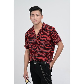 Áo sơ mi nam dài tay touchme zebra cộc tay shirt