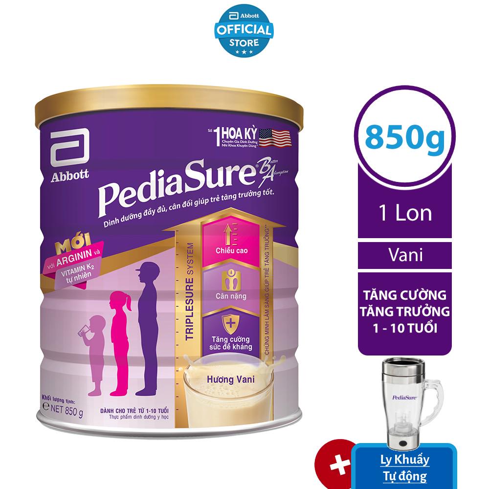 [Mã FMCG80 giảm 10% đơn từ 400K] Sữa Bột Pediasure 850 Gram/Lon