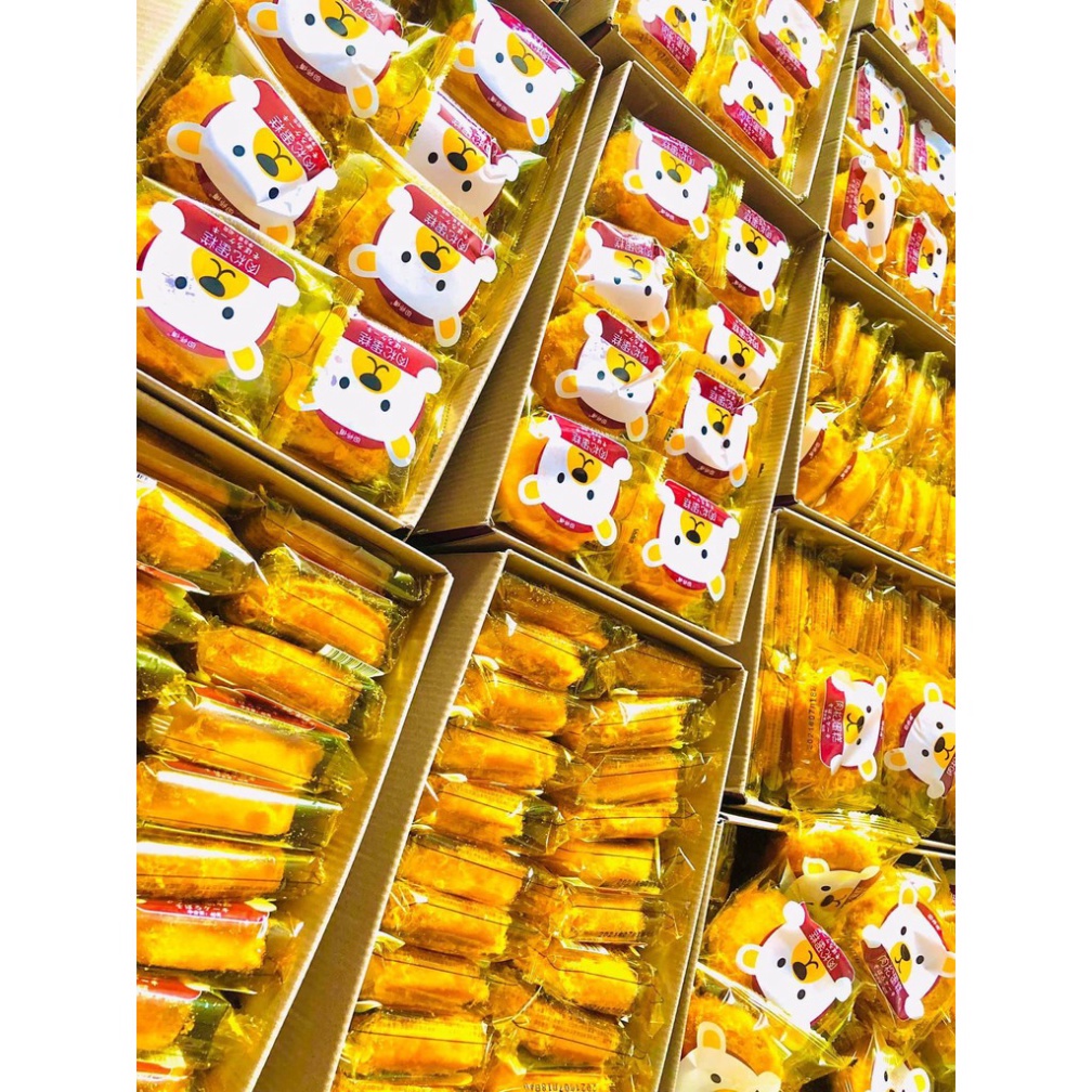 Bánh Ruốc Gấu Cốt Bông Lan Siêu Ngon Bánh Bông Lan Tươi Mềm Mịn Ruốc Ngon