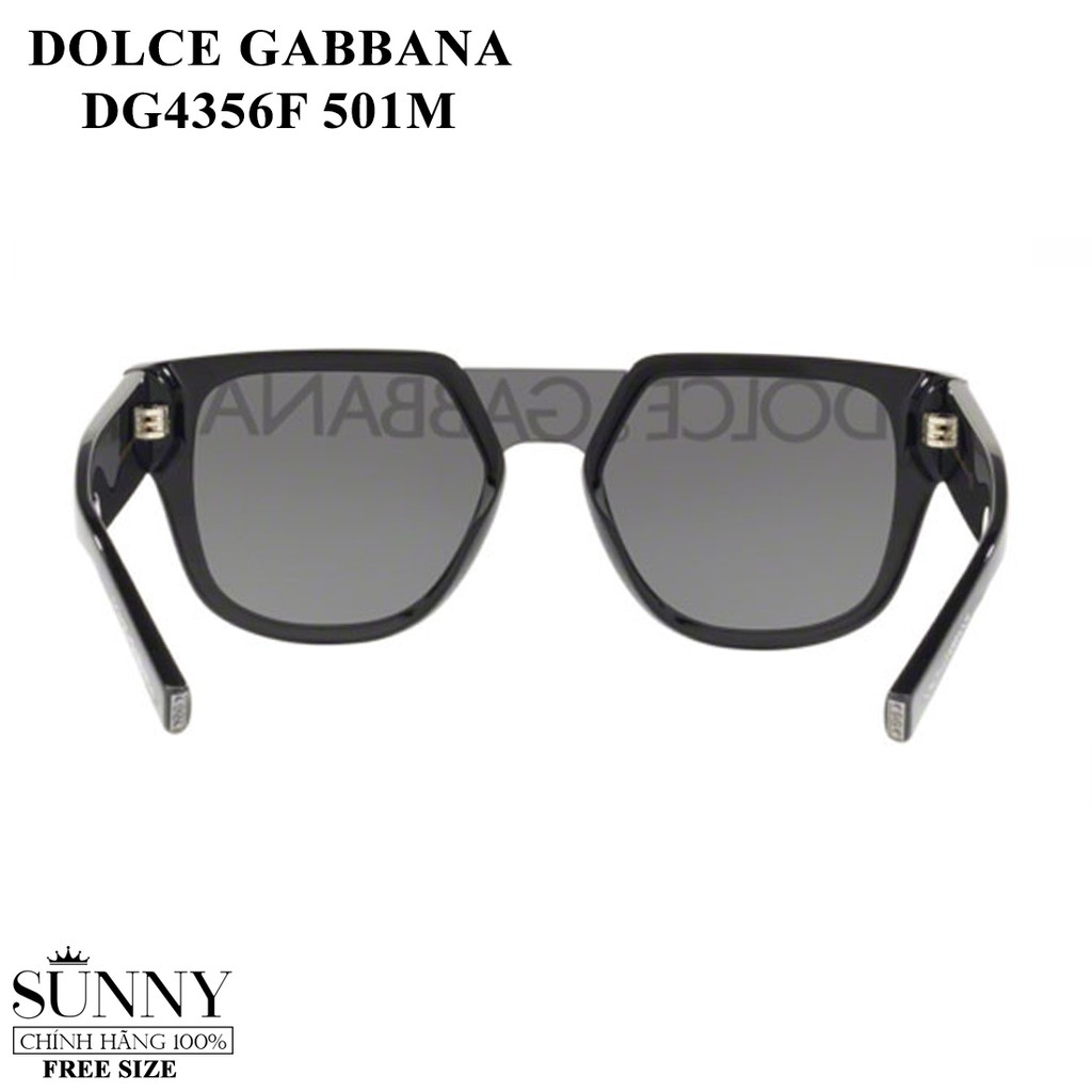 Kính mát chính hãng Dolce Gabbana DG4356F màu sắc thời trang, thiết kế dễ đeo bảo vệ mắt