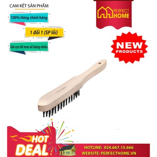⚡️Sale sốc⚡️ { Hàng chính_hãng}{Hàng_Chính hãng} Bàn chải sắt cán gỗ Tolsen 32061 32062 32063 3lines