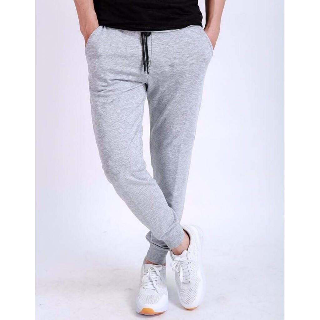 Quần jogger nam nữ ống bo chất nỉ ấm thể thao/ gym size 45-105kg