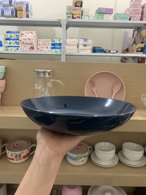 Combo 2 Đĩa pastel xanh sâu lòng 10inch ~ 24cm | BigBuy360 - bigbuy360.vn