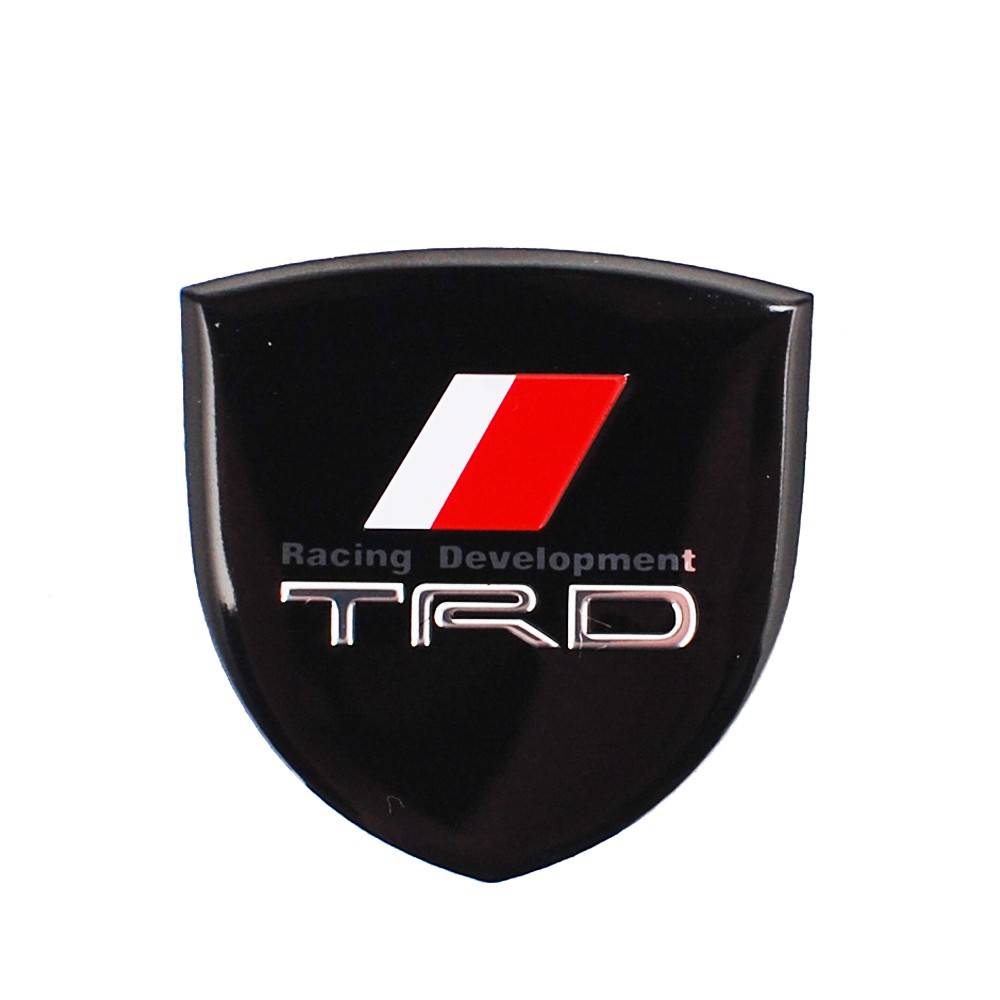Đề can kim loại hình logo TRD dùng trang trí xe ô tô