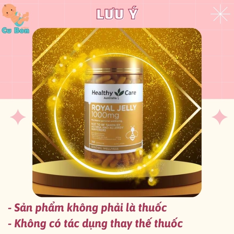 sữa ong chúa úc Healthy Care Royal Jelly 1000 365 viên