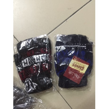 Găng tay len cụt hở ngón thời trang, ấm áp, thuận tiện làm việc, học hành