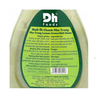[SALE] Muối ớt chanh Nha Trang Dh Foods lọ 200g