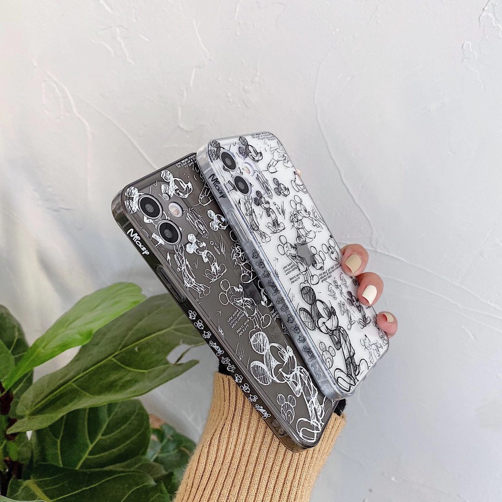 Ốp điện thoại TPU in họa tiết chuột Mickey dễ thương cho iPhone 12/12ProMax/12Mini/11ProMax/11/7Plus/Xs Max/Xr | BigBuy360 - bigbuy360.vn