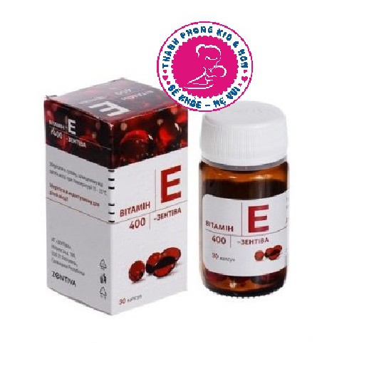 Vitamin E Đỏ Zentiva 400mg Hộp 30 Viên và 20 của Nga