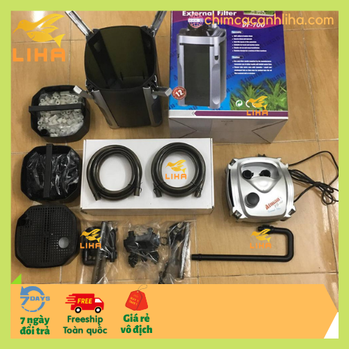Máy Lọc Thùng Atman DF-700 (14.5W-820L/H) - Lọc Ngoài Cho Hồ Cá 60-100cm