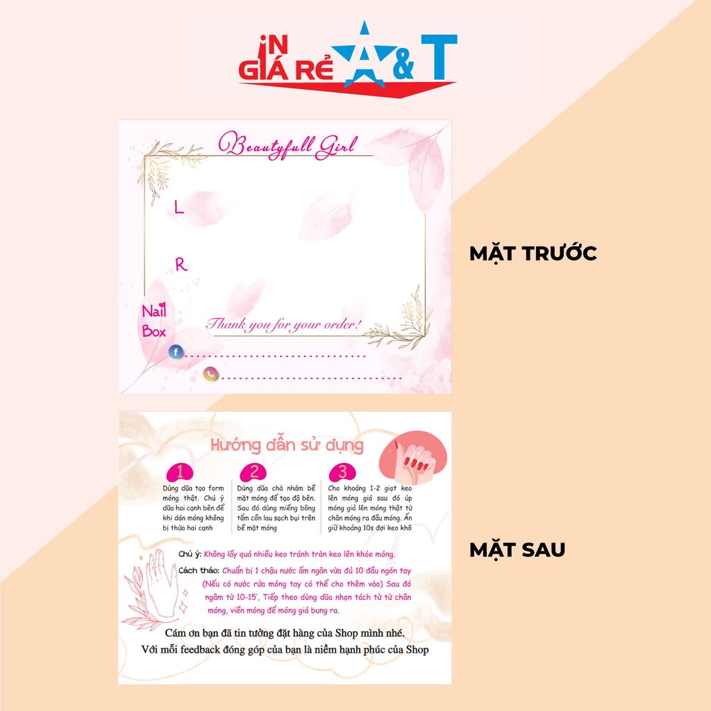 100 TAG NAILBOX, THẺ NAILBOX, CARD NAILBOX, BÌA NAILBOX -M1