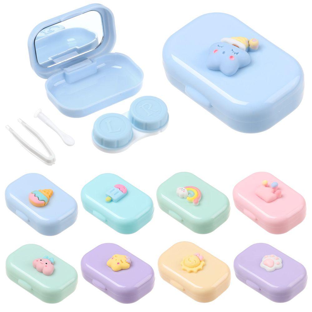 Hộp Đựng Kính Áp Tròng Kèm Gương Mini Dễ Thương
