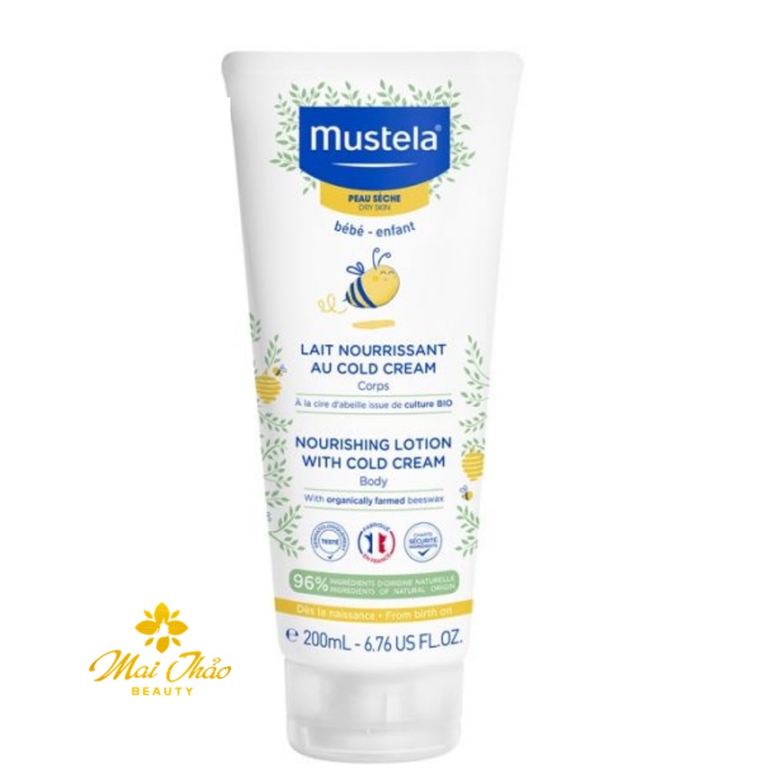 Sữa Dưỡng Da Cho Trẻ Sơ Sinh &amp; Em Bé Mustela Nourishing Lotion With Cold Cream 200ml