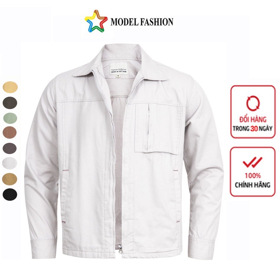Áo khoác kaki nam dây kéo thời trang cao cấp Model Fashion (AKKT02)