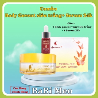 Kem Govent Siêu trắng Serum 24k