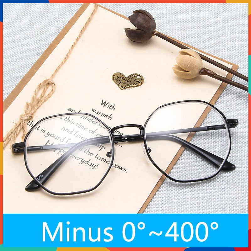 Kính Mát Gọng Kim Loại Tròng Kính 100-400 Độ