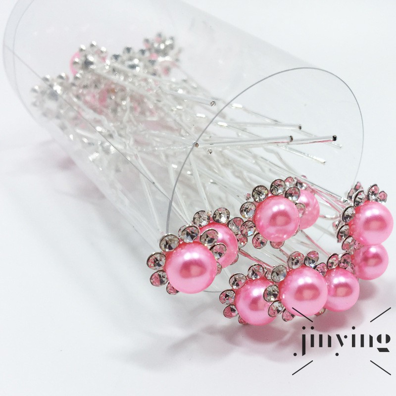 GETNOIVAS Set 10 trâm cài tóc đính ngọc trang trí tóc cô dâu