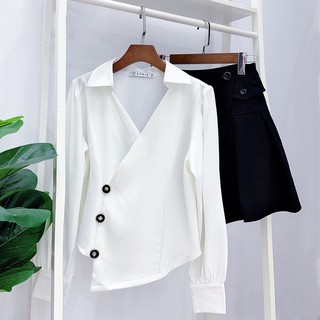 Áo cổ V chéo vạt - ABEO164