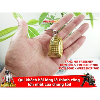 Móc Khoá Balo Gold Pubg - Kim loại vàng óng - sơn tĩnh điện cực bền