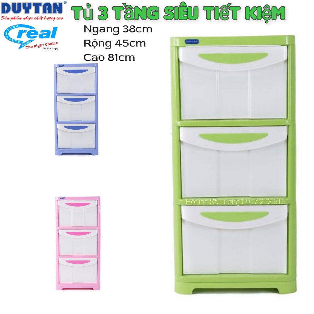 Tủ nhựa duy tân 3 Tầng - Tủ nhựa 3 Ngăn Siêu tiết kiệm