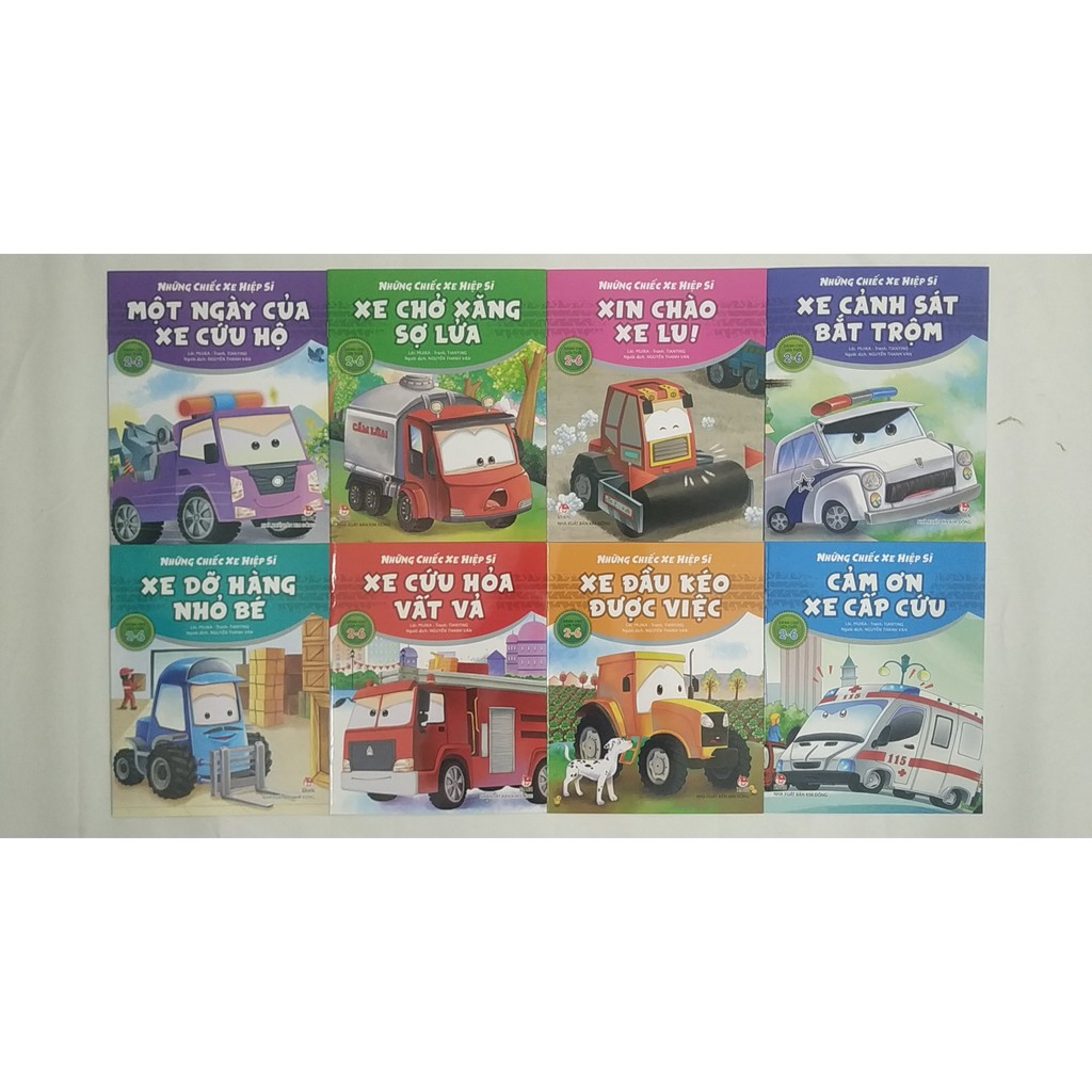 Sách - Những chiếc xe hiệp sĩ (bộ 8 quyển)