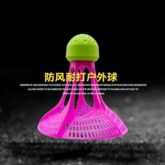 Set 3 6 Quả Cầu Lông Nhựa Chống Gió 3-6 Lỗ