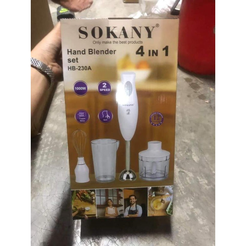 ‼️MÁY XAY CẦM TAY SOKANY SONAKY CÓ CỐC LỌAI TO