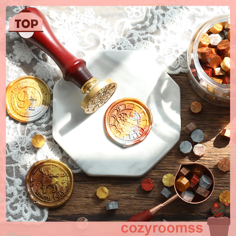 100 viên sáp hình bát giác dùng đóng dấu niêm phong bì thư thủ công