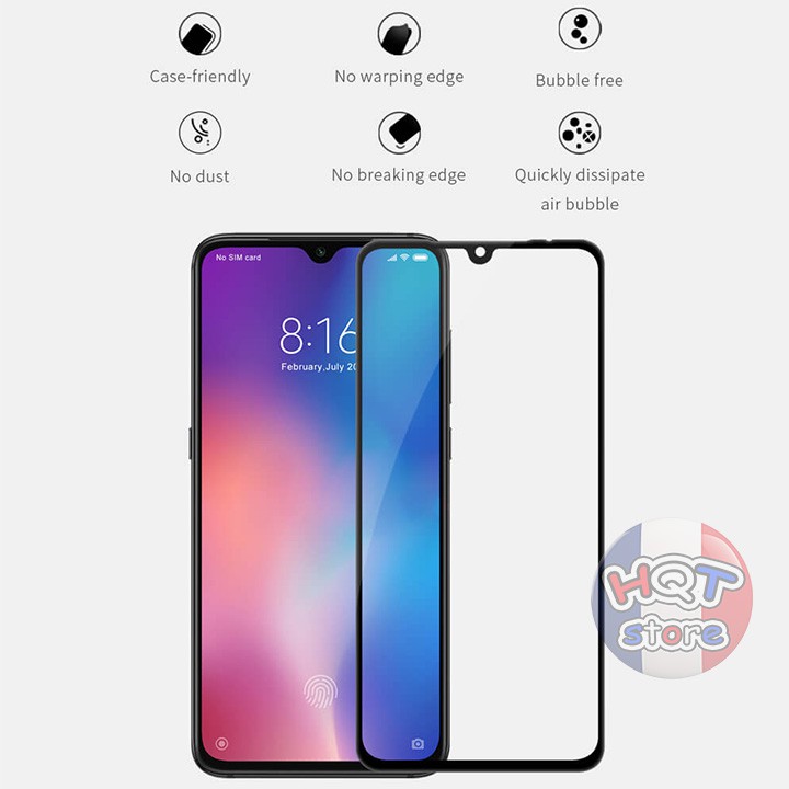 Miếng dán cường lực full màn hình Nillkin XD CP+ Max cho Xiaomi Mi 9 / Mi 9E