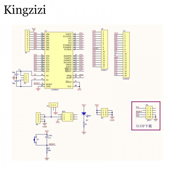 Bảng Mạch Hệ Thống 51 AVR MCU Minimum