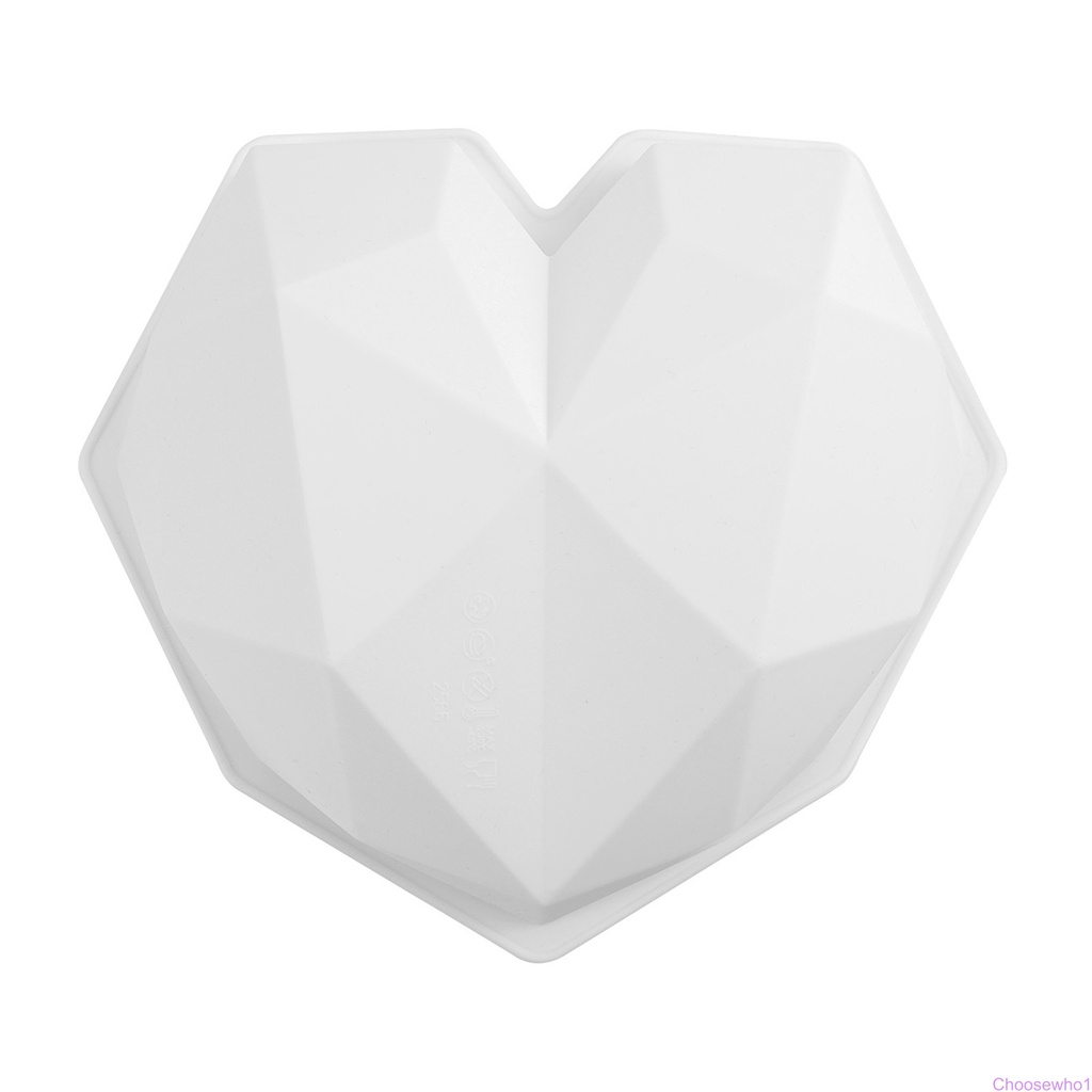 Khuôn Silicone Làm Bánh Tạo Hình Trái Tim/Hình Học Tiện Dụng