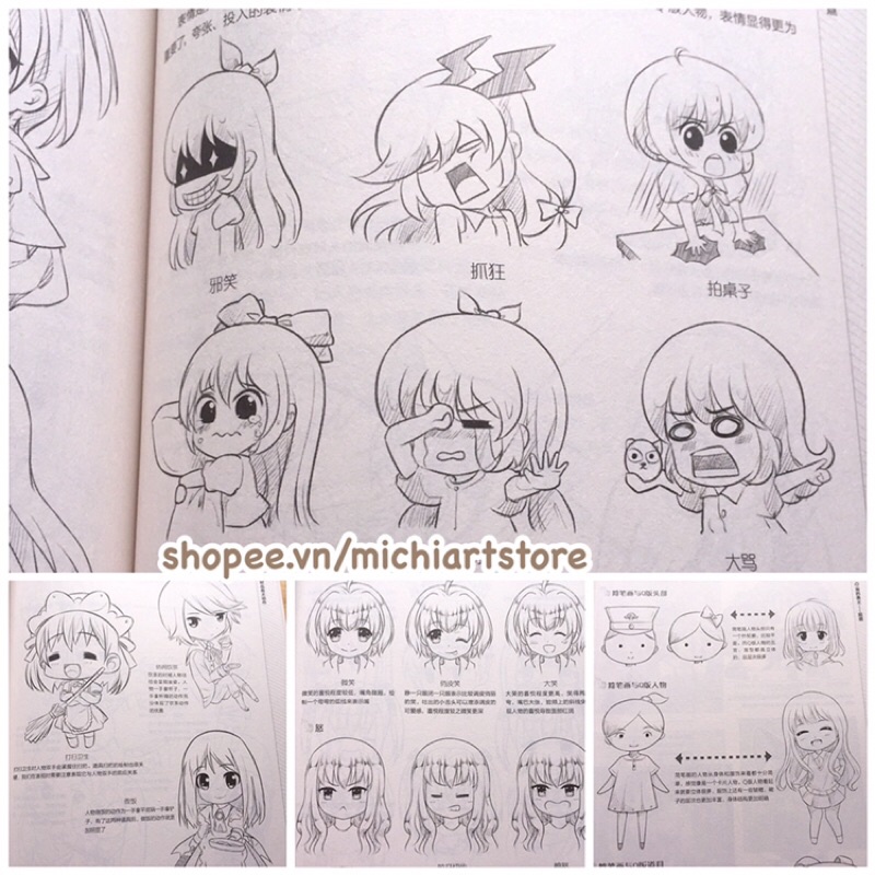 Phi Thường Đơn Giản Q - Artbook vở tranh hướng dẫn kỹ thuật vẽ tranh chibi