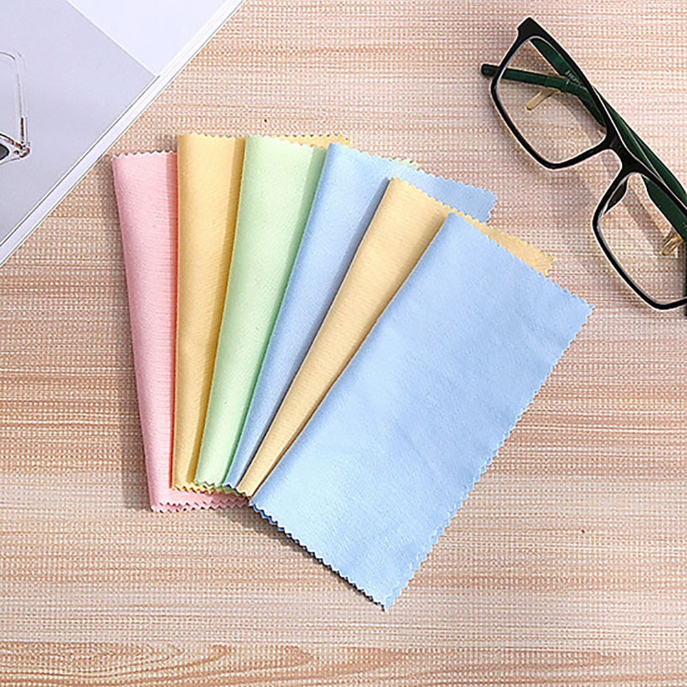 Khăn lau kính đa năng chuyên dụng nhiều màu - Lau mắt kính, mặt điện thoại vải cotton mềm mịn, siêu sạch