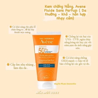 KEM CHỐNG NẮNG AVENE CREAM SPF50+