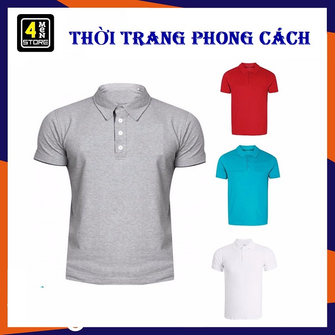 Áo Thun Nam Tay Ngắn Cổ Bẻ ( Nhiều Màu )