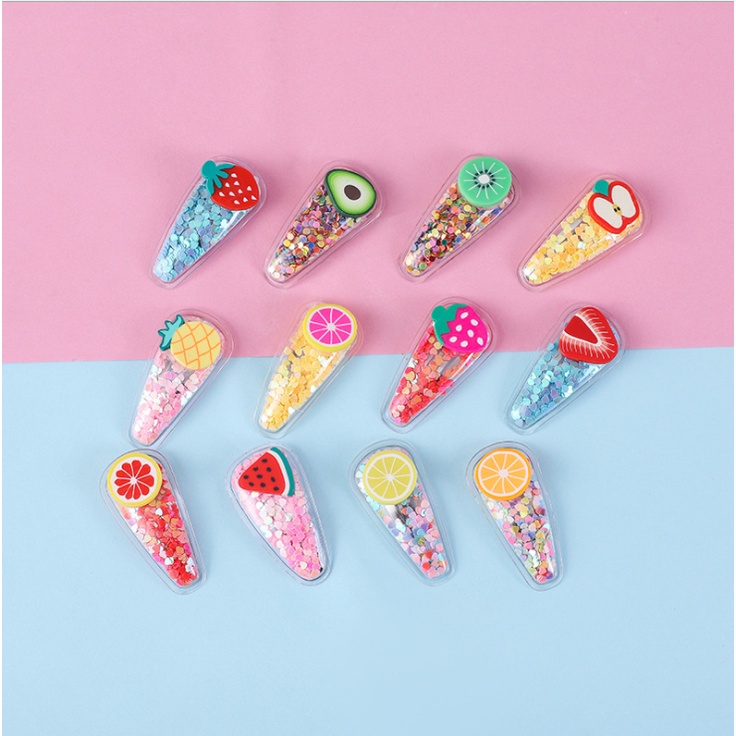 Kẹp Tóc Hoa Quả Trái Tim Dễ Thương