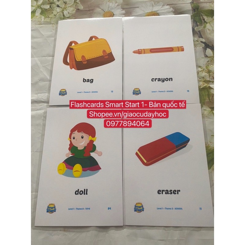 Flashcards  Smart Start Level 1- Bản quốc tế -ép plastics dầy đẹp