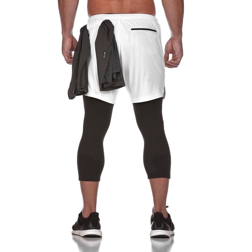 Quần tập gym nam legging 2 lớp ASRV chất vải train life cao cấp,đồ gym nam chất | BigBuy360 - bigbuy360.vn