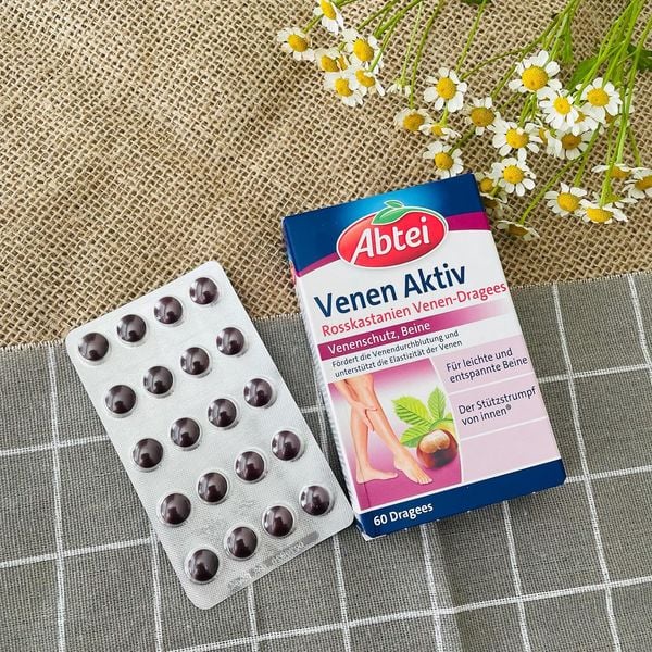 Bộ Kem Bôi và Viên uống giãn tĩnh mạch Abtei Venen Aktiv 125ML