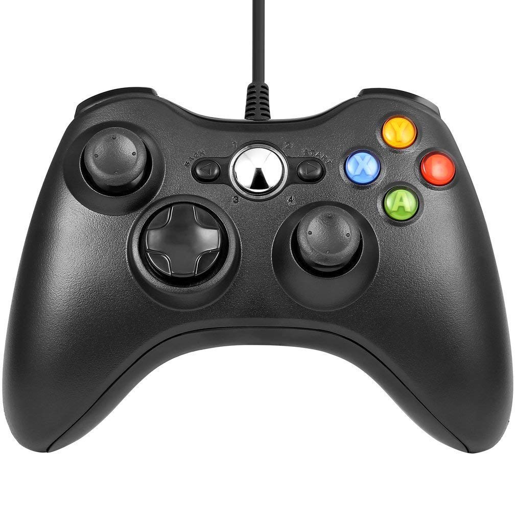 Tay cầm chơi game Xbox 360 kết nối USB cho Microsoft XBOX & Slim 360 PC win 7