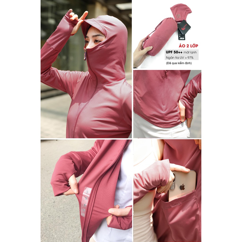[Mã WASKT304 giảm 15% tối đa 30K đơn 99K] [SALE CỰC SỐC] Áo Chống Nắng Nữ 2 Lớp Thun lạnh Cardina Nhật Bản CHÍNH HÃNG | BigBuy360 - bigbuy360.vn
