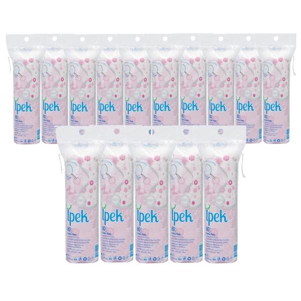 Bông Tẩy Trang Ipek Thổ Nhĩ Kì Cotton 100% 80 Miếng
