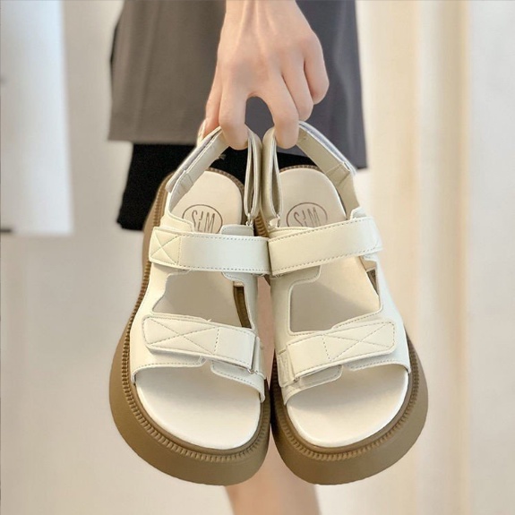 Form To Sandal Bánh Mì Đế 5cm 2 Quai Dính Tiện Lợi G050